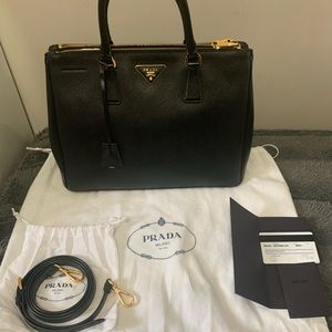 Black Prada Saffiano Lux